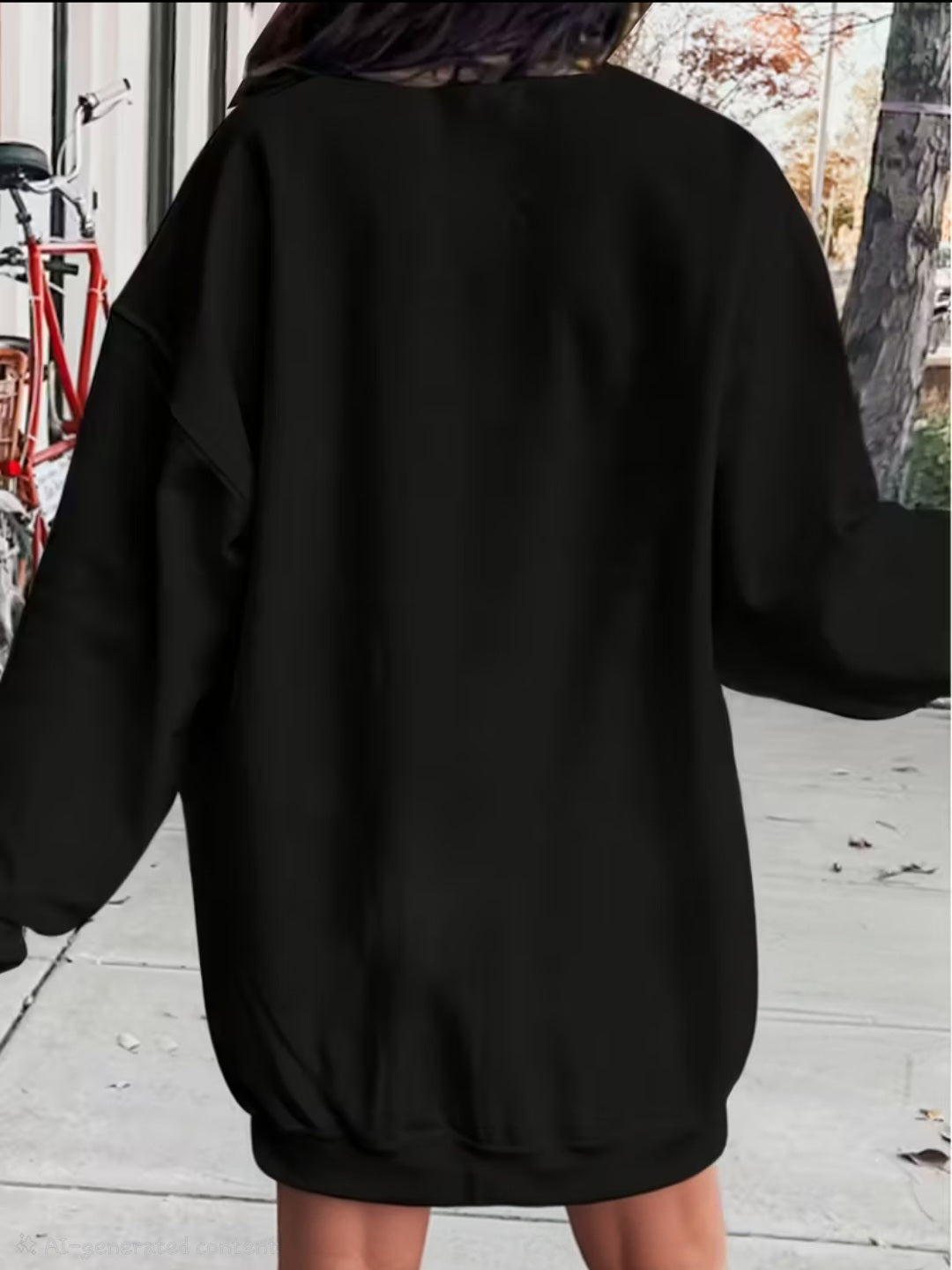 Plus Size Sweatshirt Dress 🇨🇳