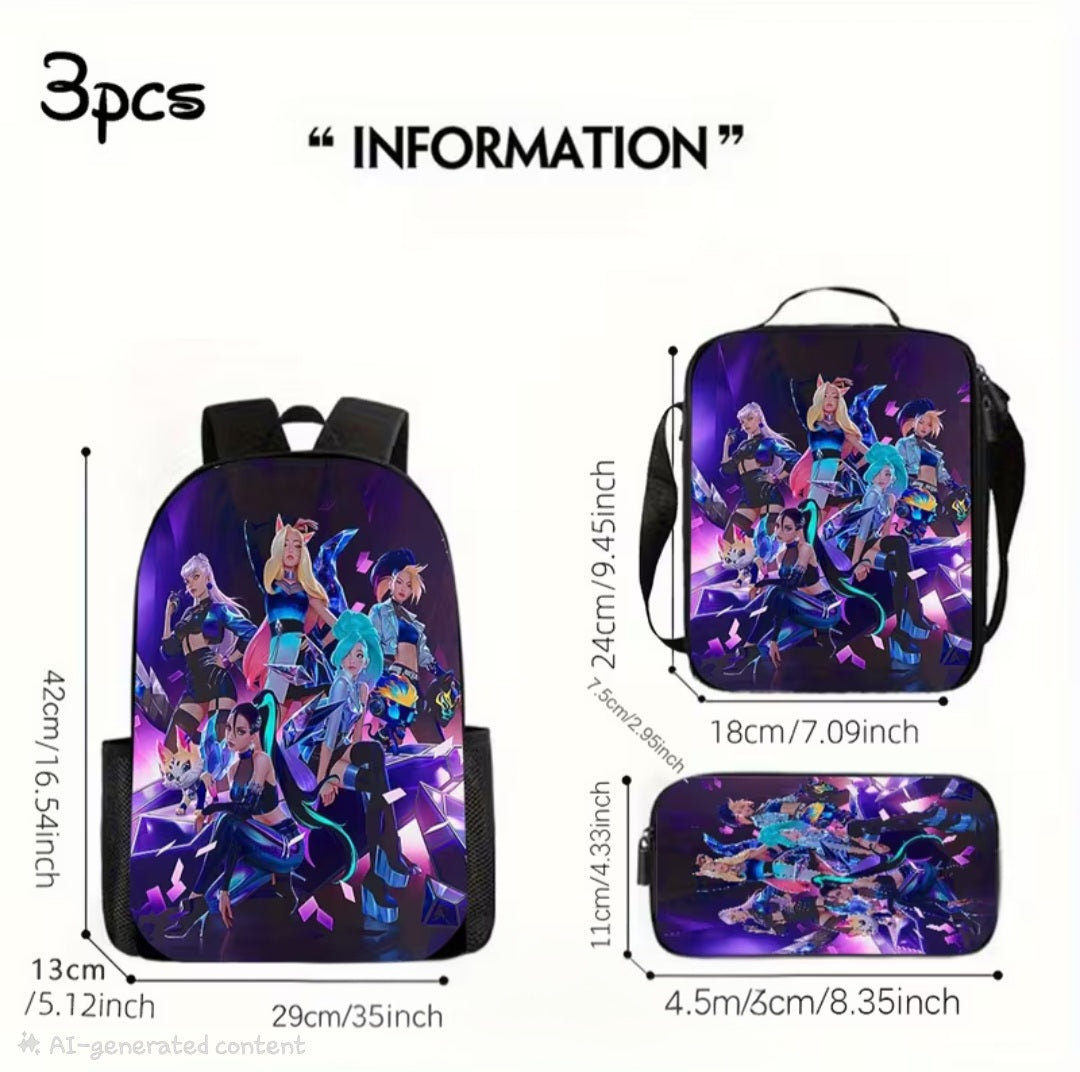 3pcs DH themed Backpack 🇨🇳