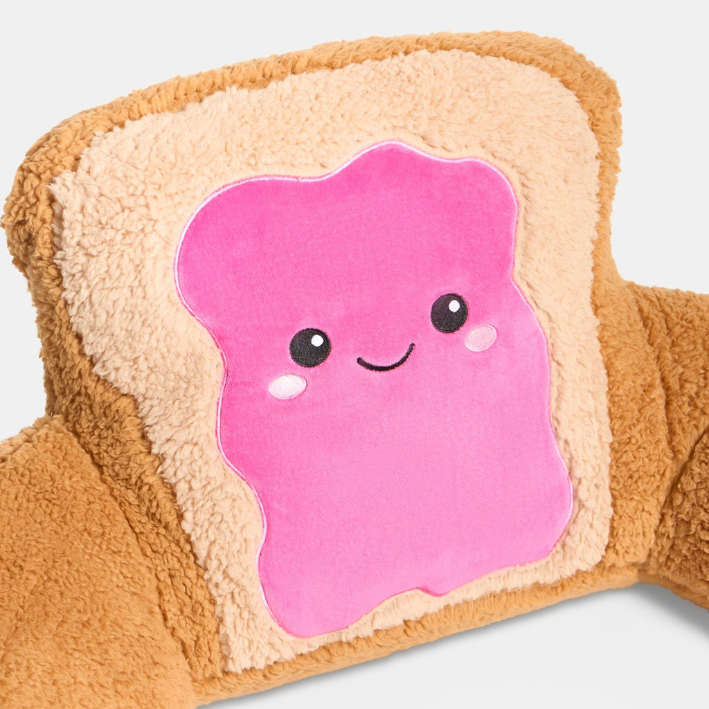 Rosie The Jam Toast Cuddle Cushion - Hot Pink/Natural 🇬🇧