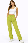 Women’s Fleece Open Hem Joggers – Drawstring Lounge Bottoms 🇬🇧