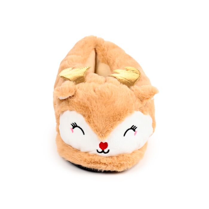Plush Slippers - Jingle Bunch Christmas Reindeer 🇬🇧