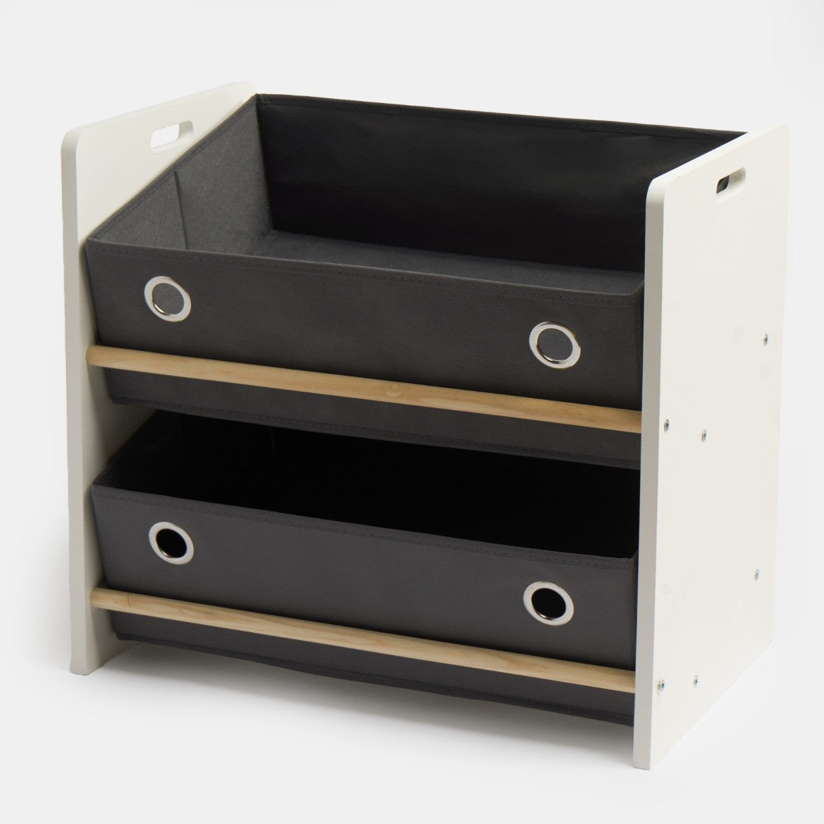 Kids 2 Tier Storage Unit & Organiser - White/Grey 🇬🇧