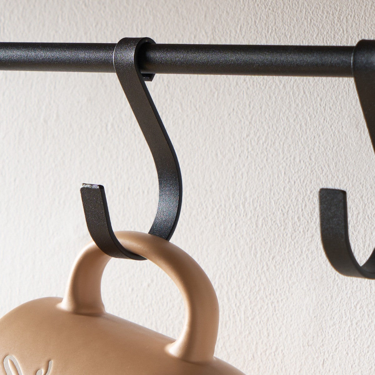Wooden Shelf with Hook - Black/Brown 🇬🇧