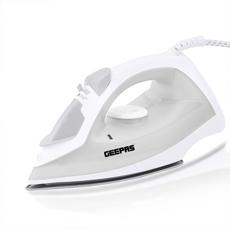 1300W Clothes Steam Iron Electric Steam Iron with 210mL Tank Ceramic Soleplate Spray Steam Function Self Clean Grey 🇬🇧
