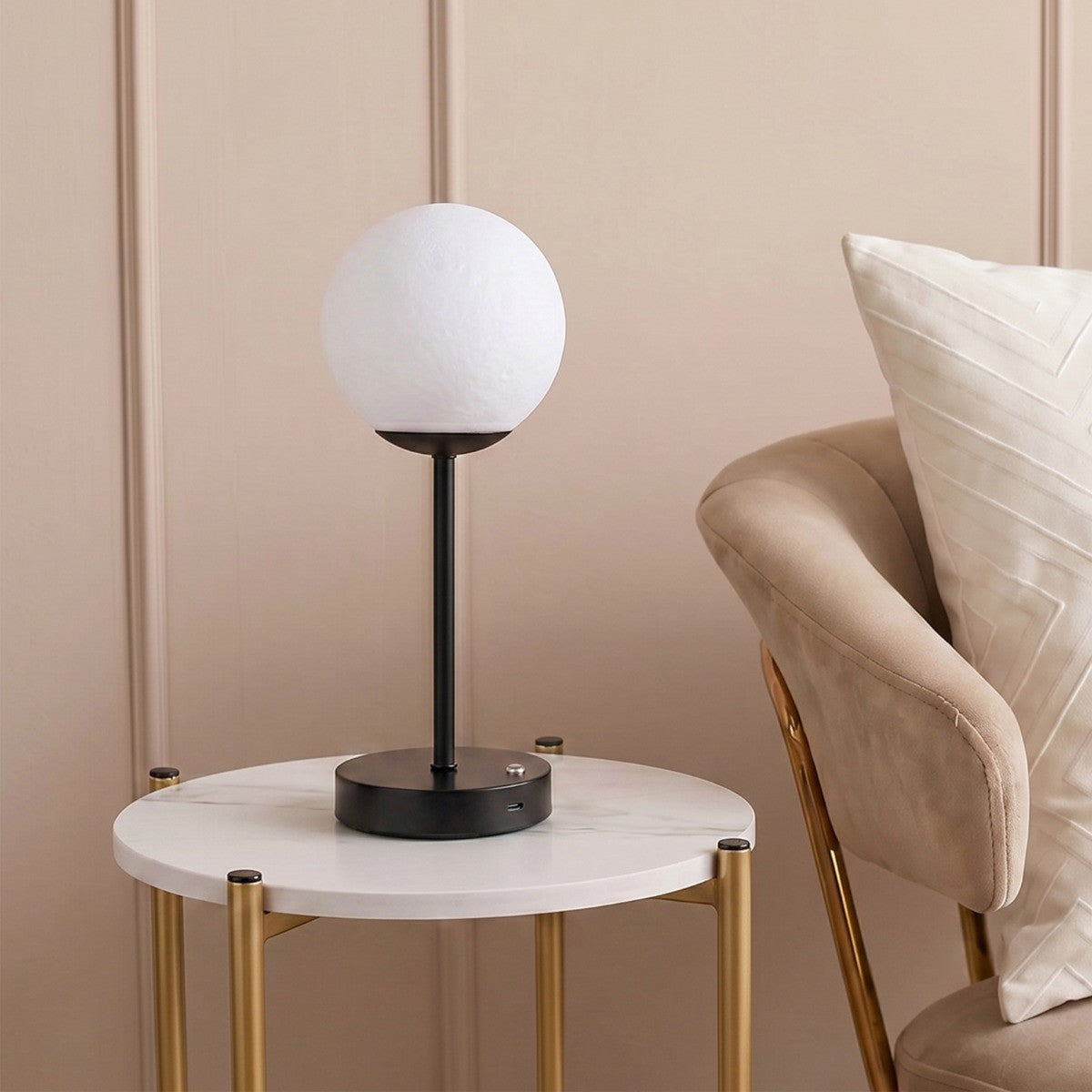 Rechargeable Globe Table Lamp - Black 🇬🇧