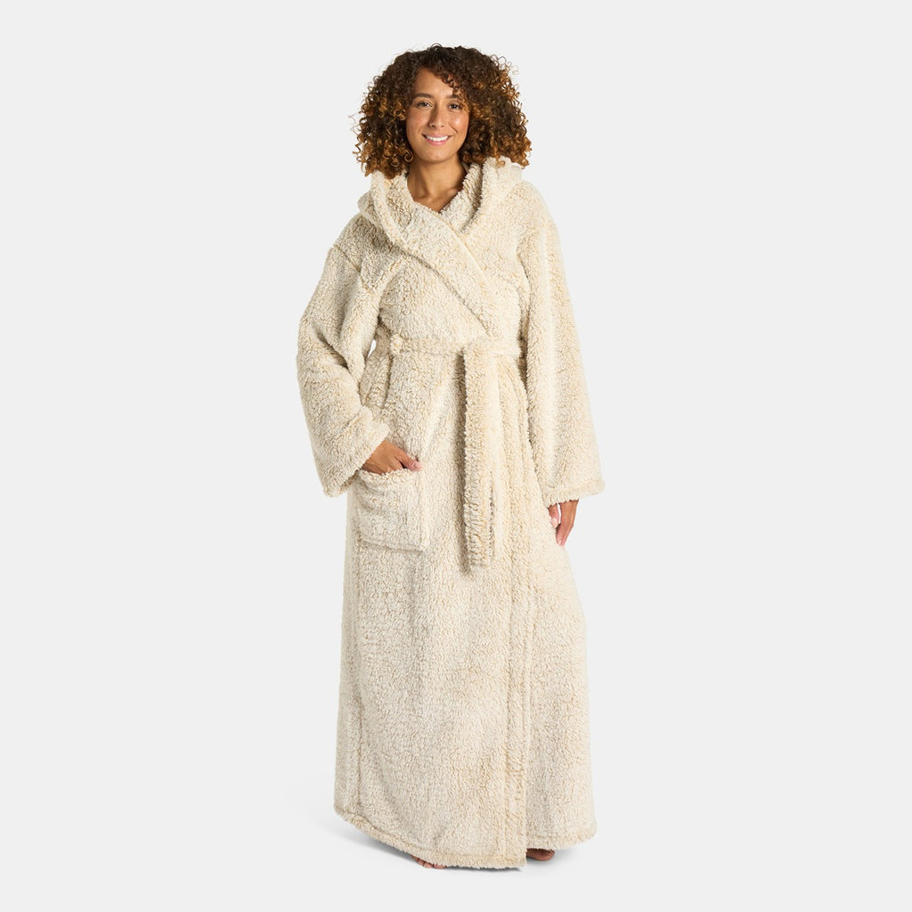Teddy Marl Dressing Gown Floor Length, Adults 🇬🇧