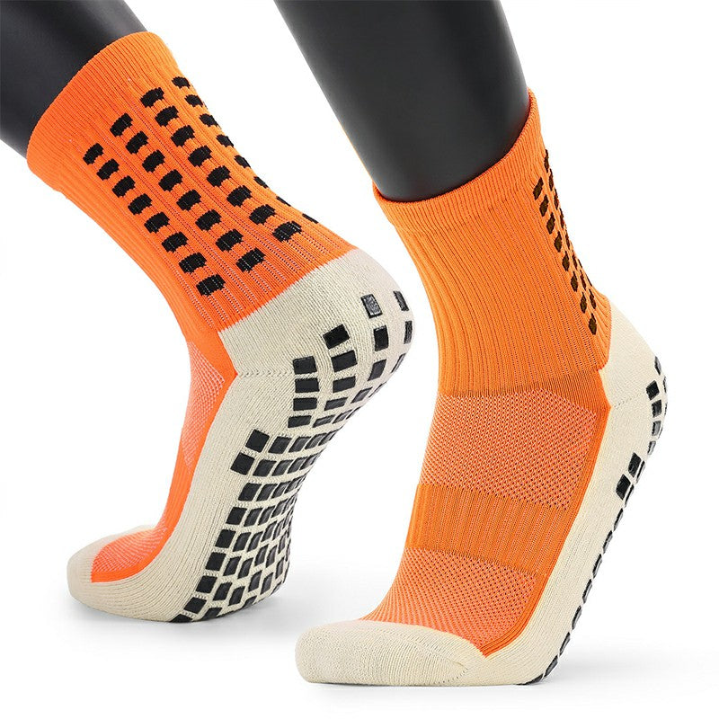 2 Pairs Men Anti Slip Football Socks Sport Socks Athletic Long Socks