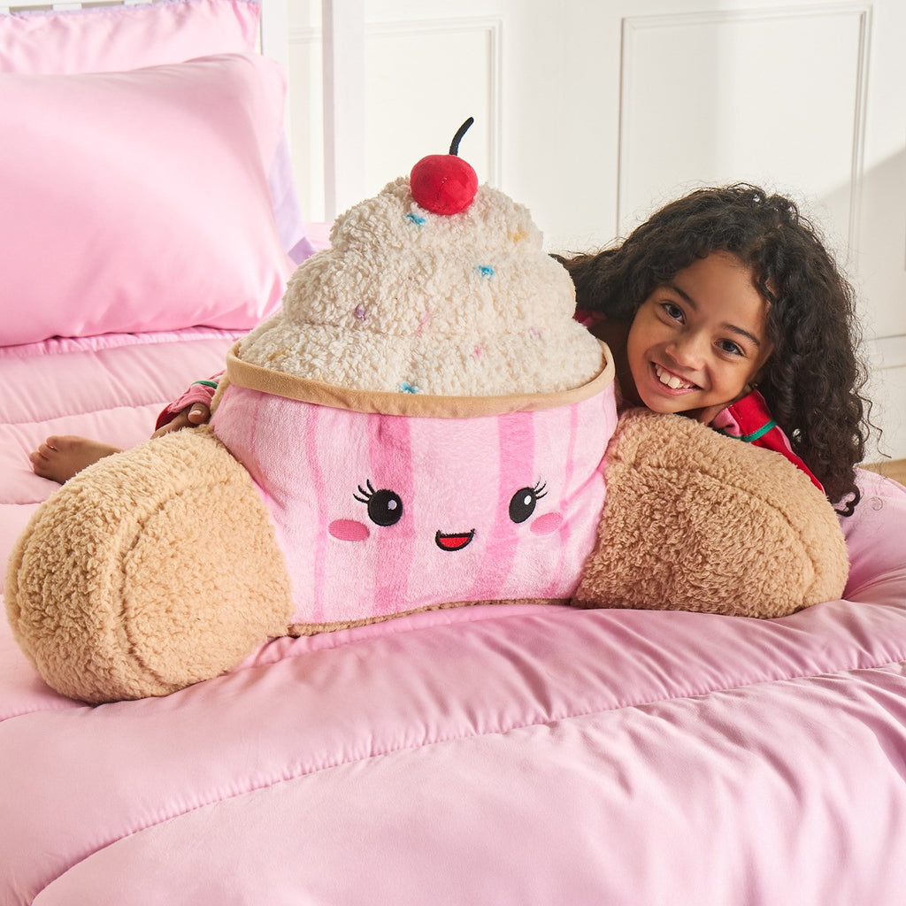 Sprinkles The Cupcake Cuddle Cushion - Pink/Natural 🇬🇧