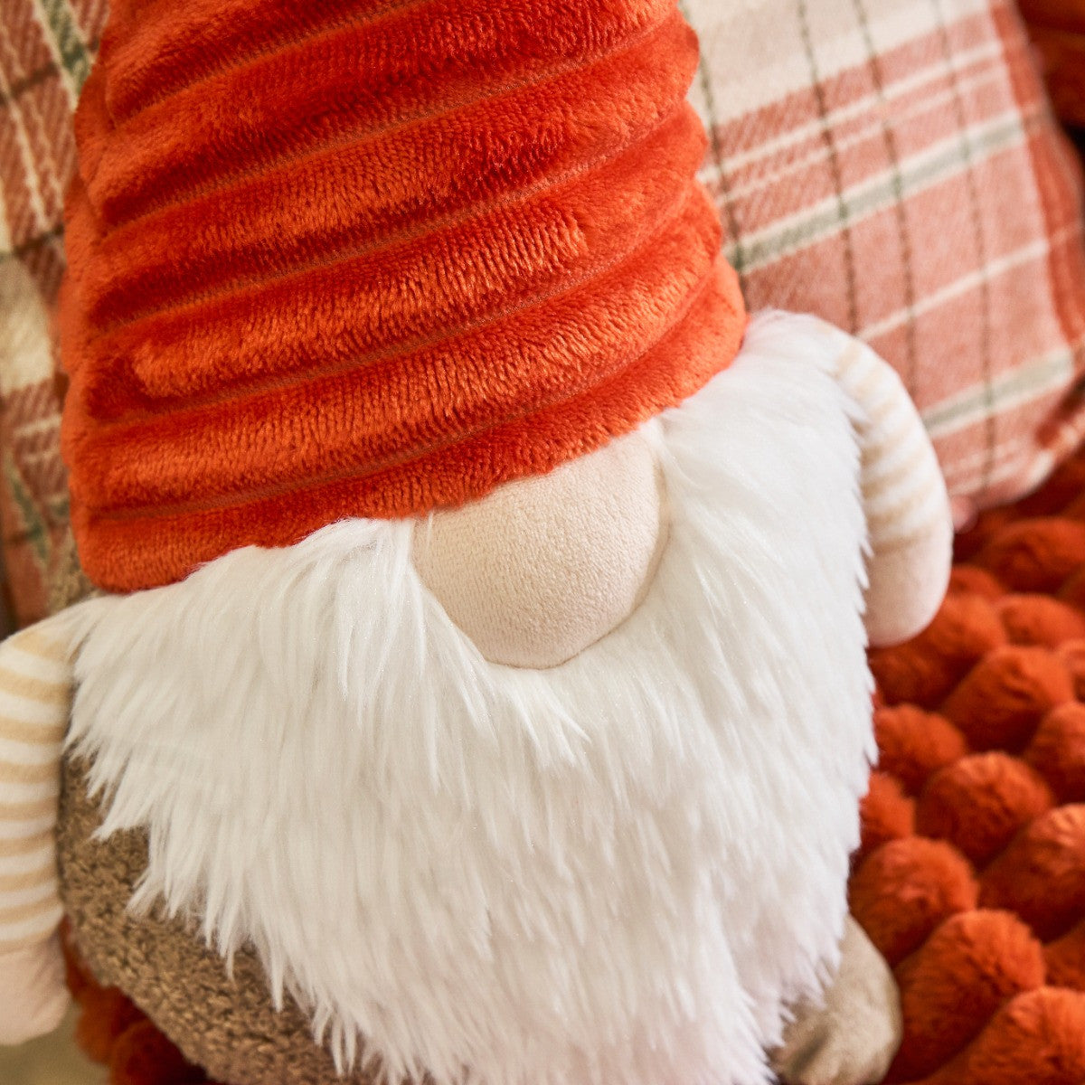 Rusty the Autumnal Gonk Cushion - Rust/Beige 🇬🇧