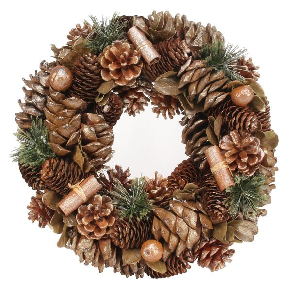 Gold Glitter Cinnamon Wreath
