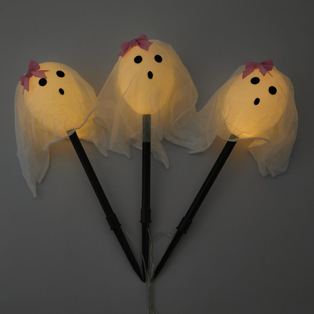 3 Pack Ghost Stake Lights - White 🇬🇧