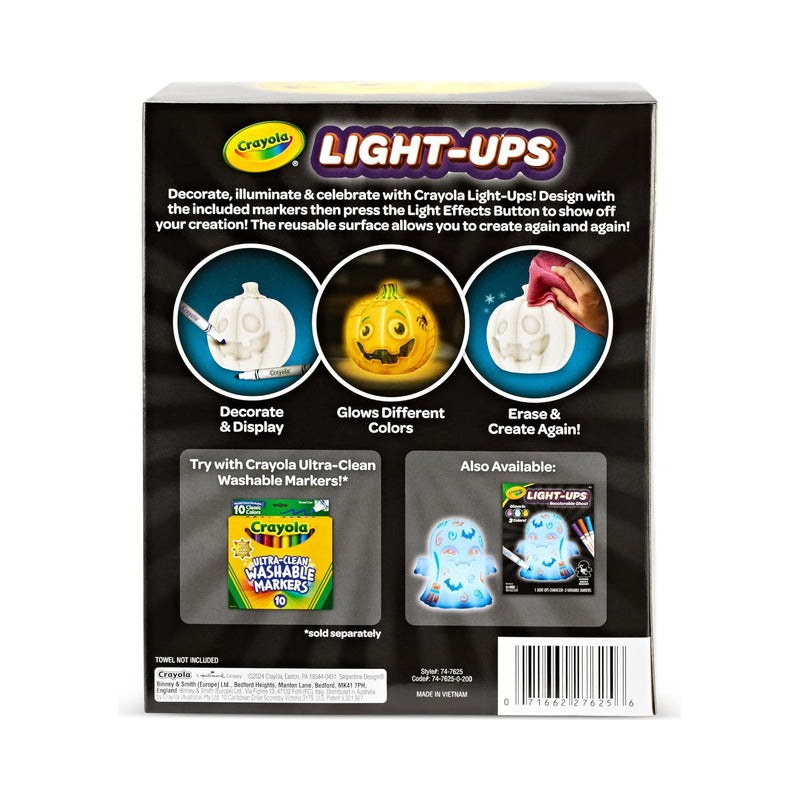 Crayola Recolourable Light Up Pumpkin with 3 Markers 🇬🇧