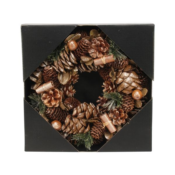 Gold Glitter Cinnamon Wreath