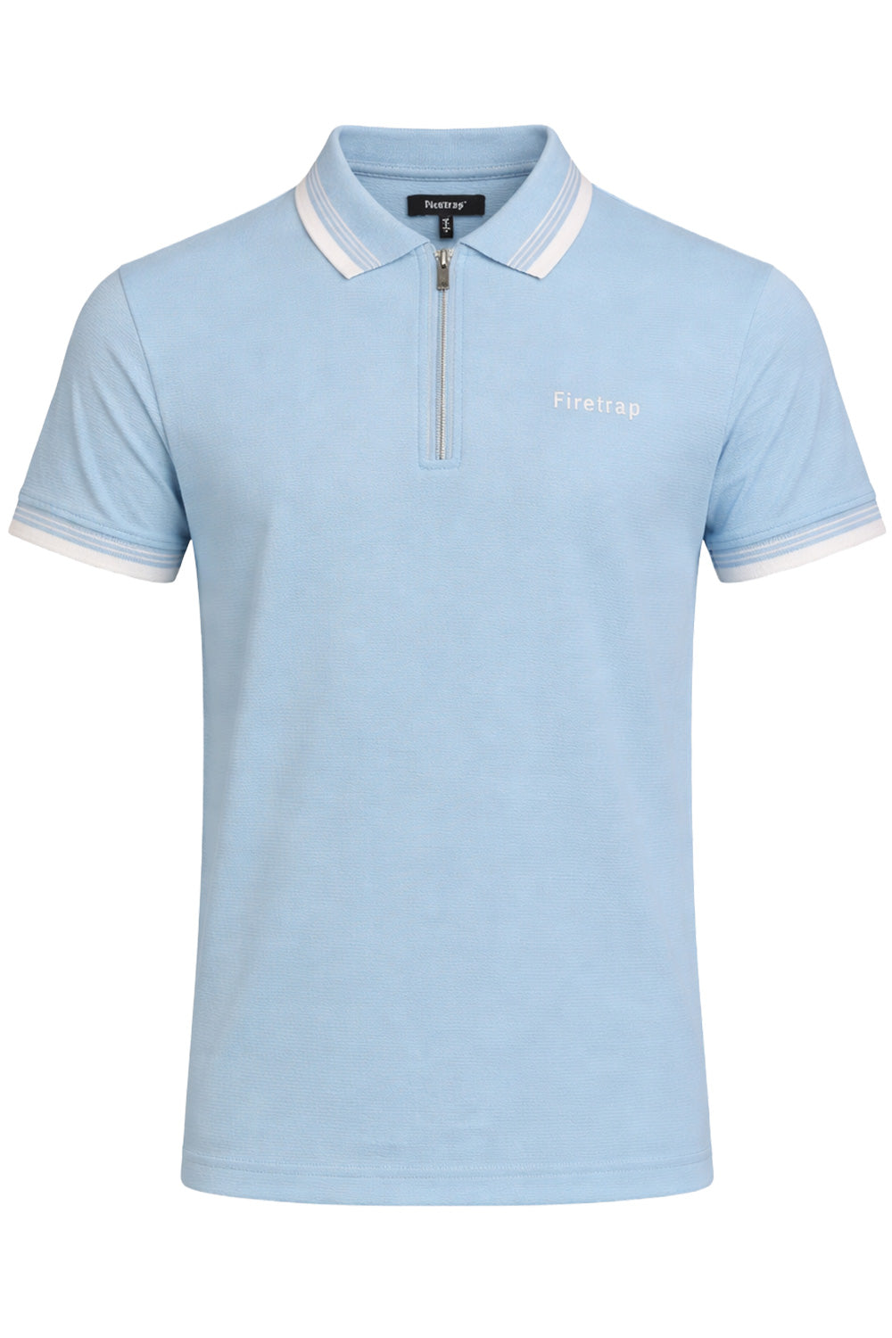 Firetrap Men's Zip Up Polo T-shirt 🇬🇧