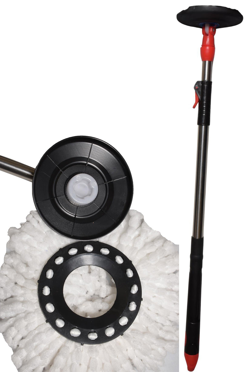 360° Magic Spin Mop & Bucket Set – Easy Floor Cleaning System with Stainless Steel Wringer & Microfiber Mop Head 🇬🇧