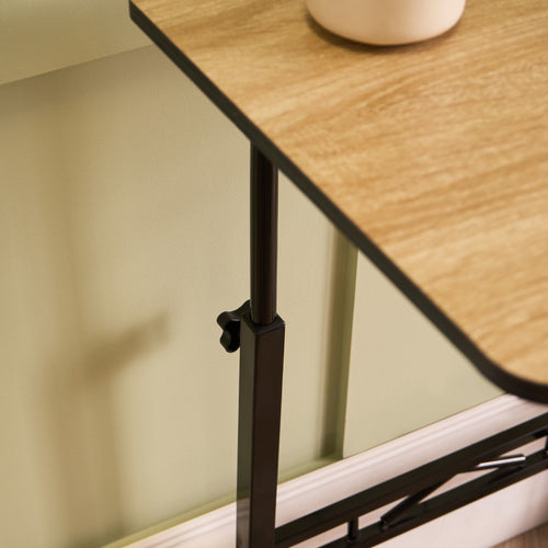 Adjustable C Shape Table - Light Wood 🇬🇧