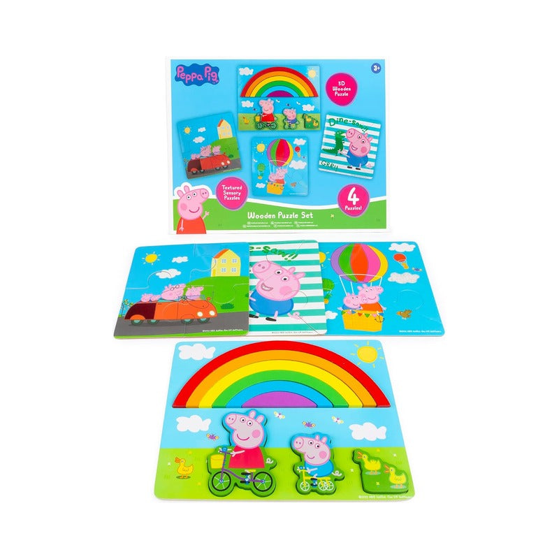 Peppa Pig Wooden Jigsaw Puzzle Set 🇬🇧