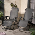 2 Pack Zero Gravity Sun Lounging Garden Chairs 🇬🇧