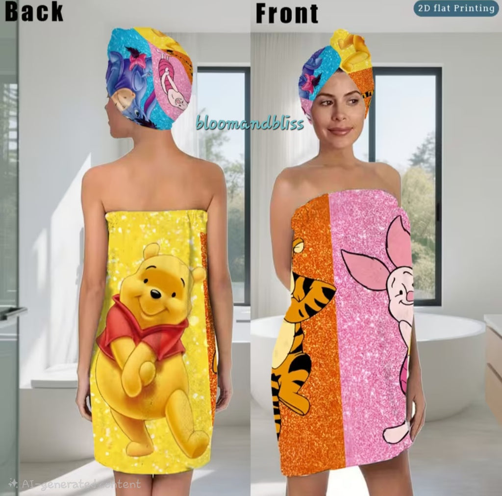 2 pcs Drying Robe and Hair Wrap 🇨🇳