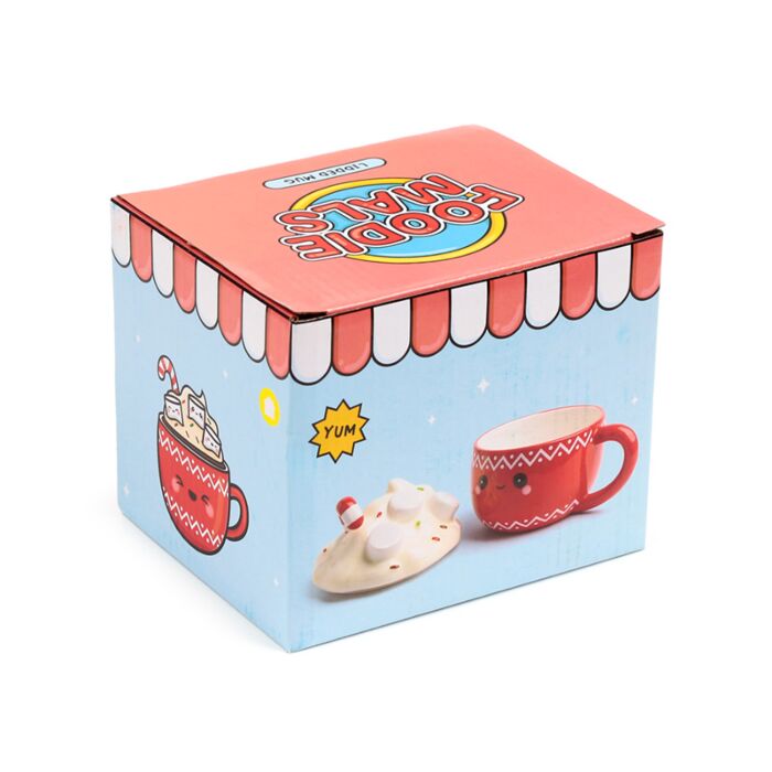 Ceramic Lidded Mug - Hot Chocolate Foodiemals 🇬🇧
