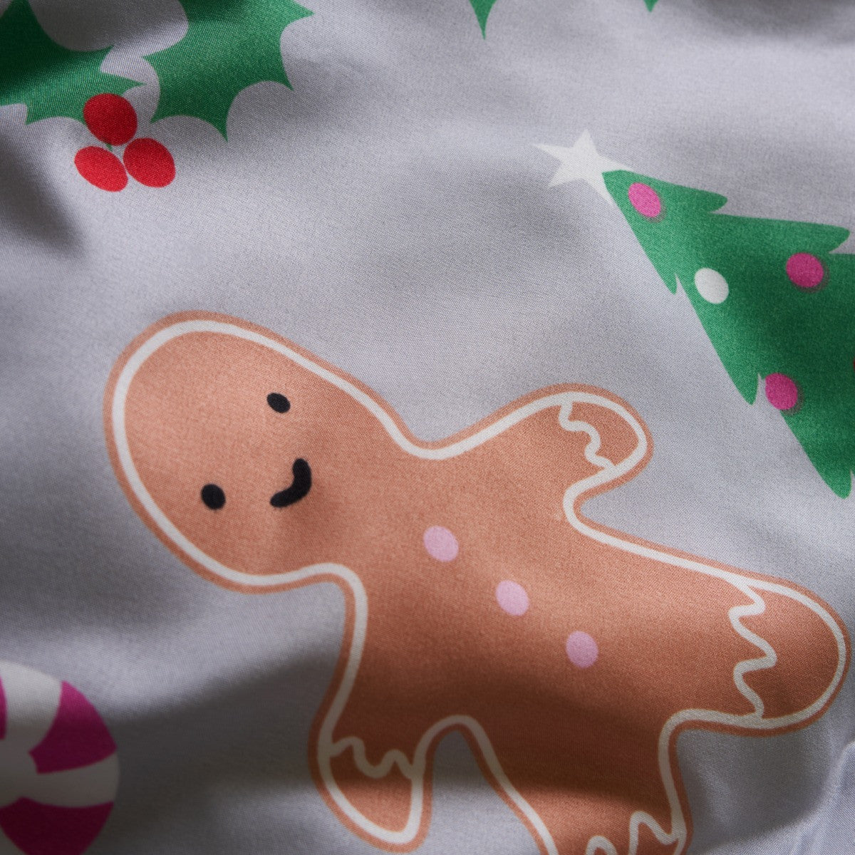 Gingerbread Man Duvet Set - Grey 🇬🇧