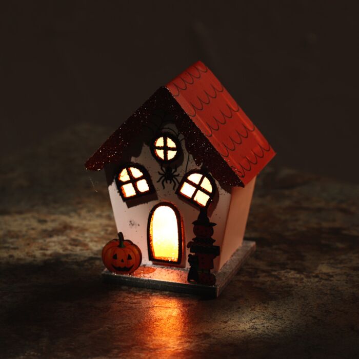 LED Decoration - Halloween Spooky Spider Pumpkin House 🇬🇧