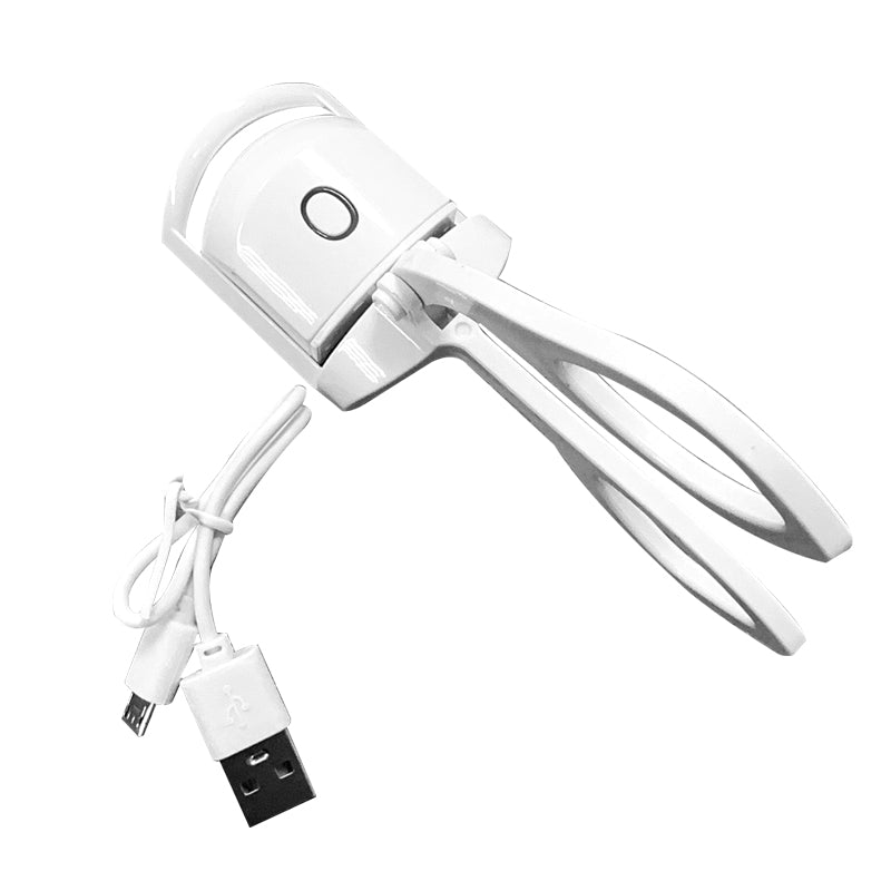 Electric Eyelash Curler Heated Lash Curler USB Rechargeable Makeup Tools for Women - White 🇬🇧