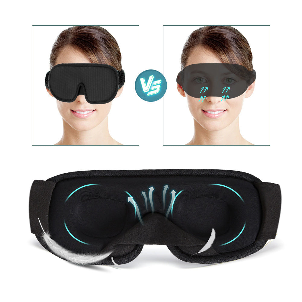 3D Sleeping Eye Mask Blocking Light Breathable Soft Padded Mask Cover Eyepatch 🇬🇧