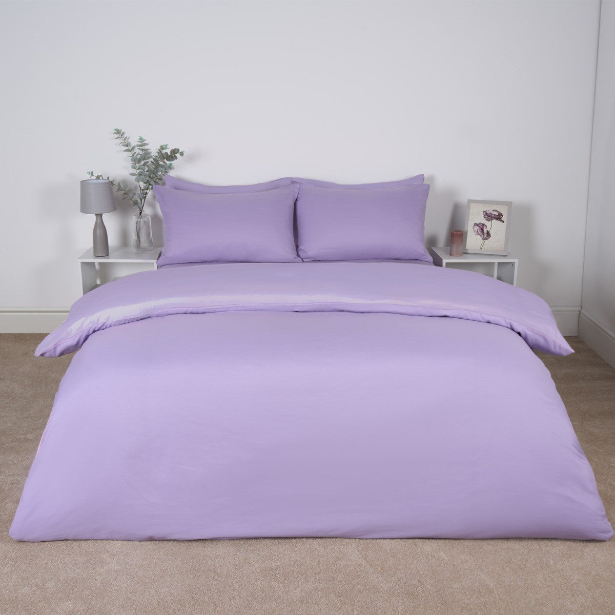 Plain Duvet Cover Set - Double 🇬🇧