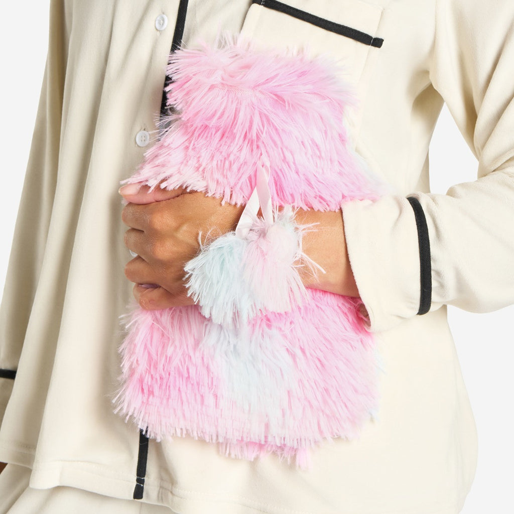 Fluffy Tie Dye Hot Water Bottle - Multi 🇬🇧