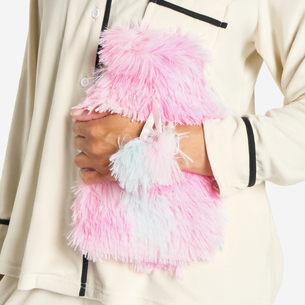 Fluffy Tie Dye Hot Water Bottle - Multi 🇬🇧