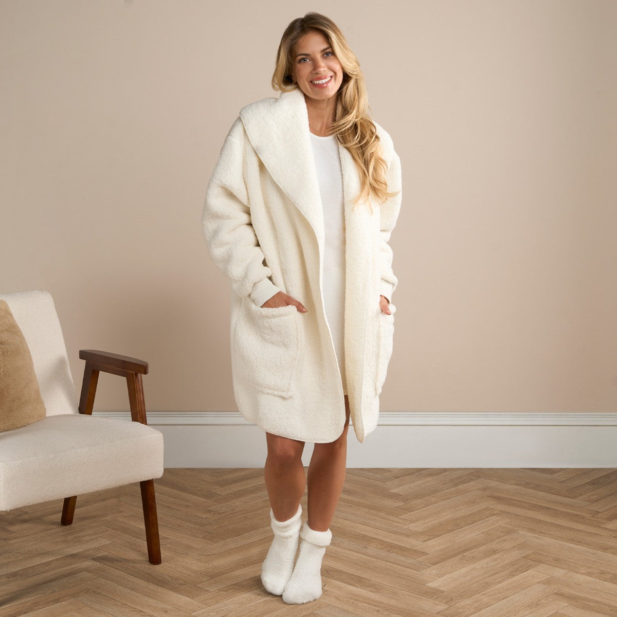 Waterfall Teddy Fleece Cardigan 🇬🇧