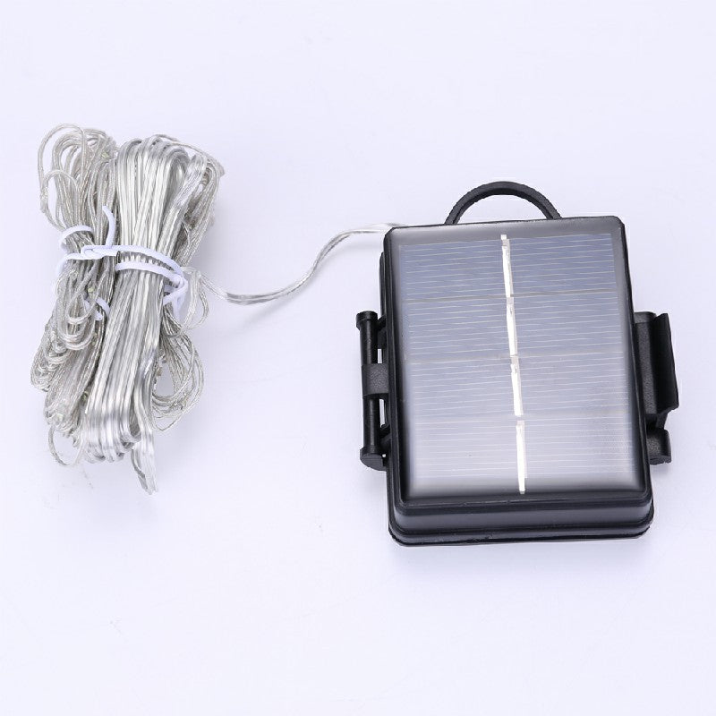 Waterproof Battery Powered Garden Parasol Umbrella Chain 104 Led Lights 8 Strings Fairy Lights - Cool Light 🇬🇧