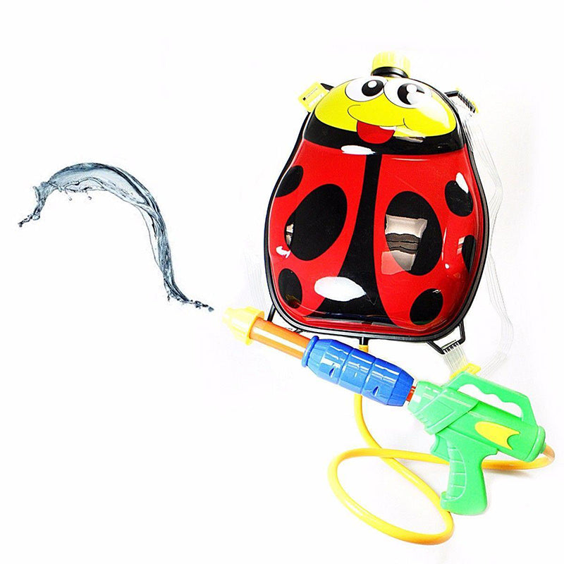 Childrens Novelty Ladybird Water Holding Tank With Attached Water Gun for Outdoors 🇬🇧