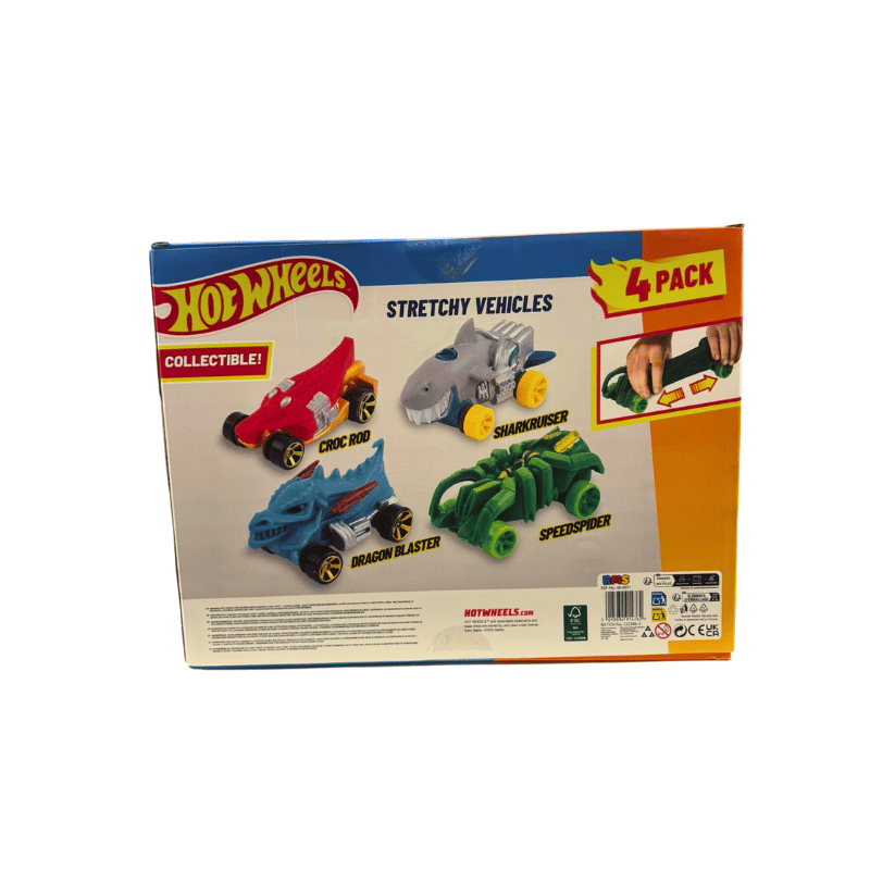 Hot Wheels Stretchy Cars - 4 Pack 🇬🇧