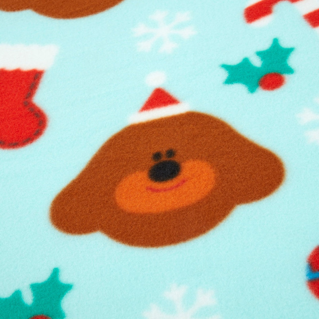 Hey Duggee Christmas Decor Fleece Duvet Cover Set, Green - Single 🇬🇧