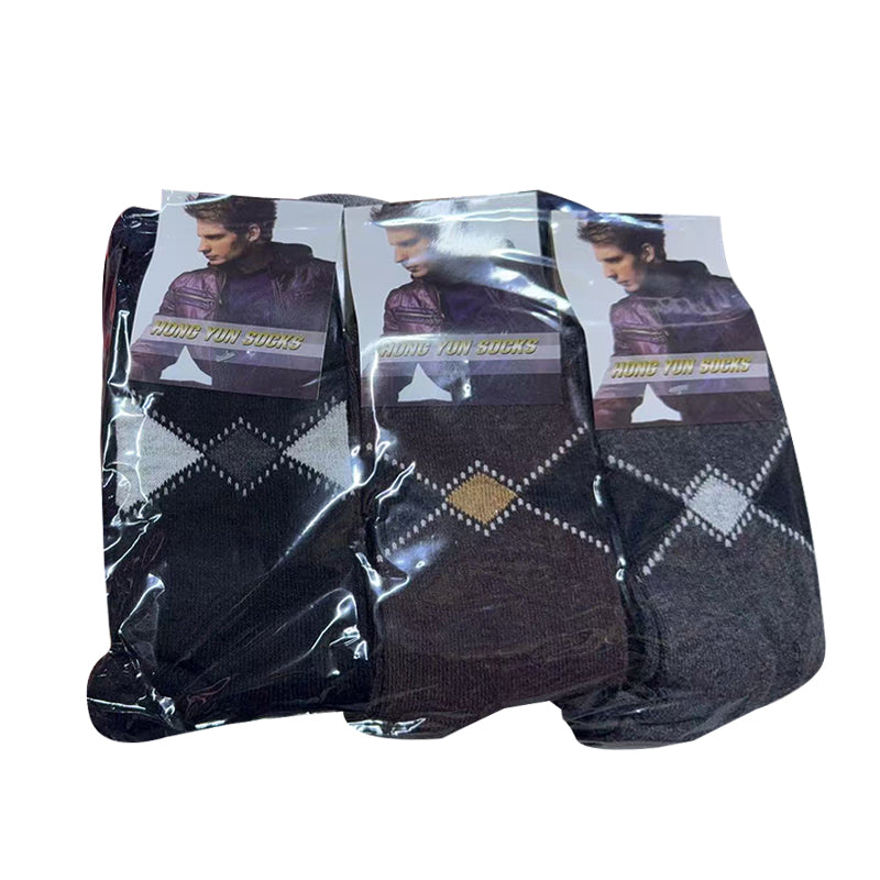 1 Pair Men Socks Breathable Socks for Men One Size 6-11 UK Random Colour 🇬🇧