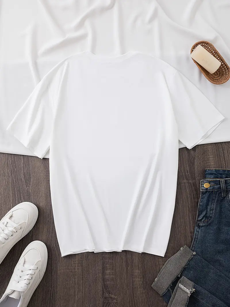 Women's Plus Size Casual Crew Neck T Shirt 🇨🇳