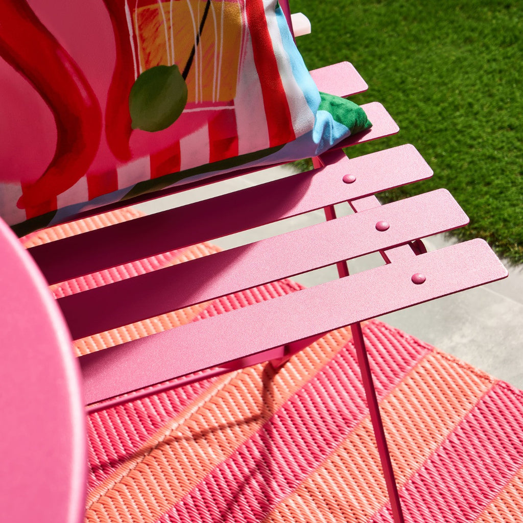 Metal Bistro Set, 3 Piece - Hot Pink 🇬🇧