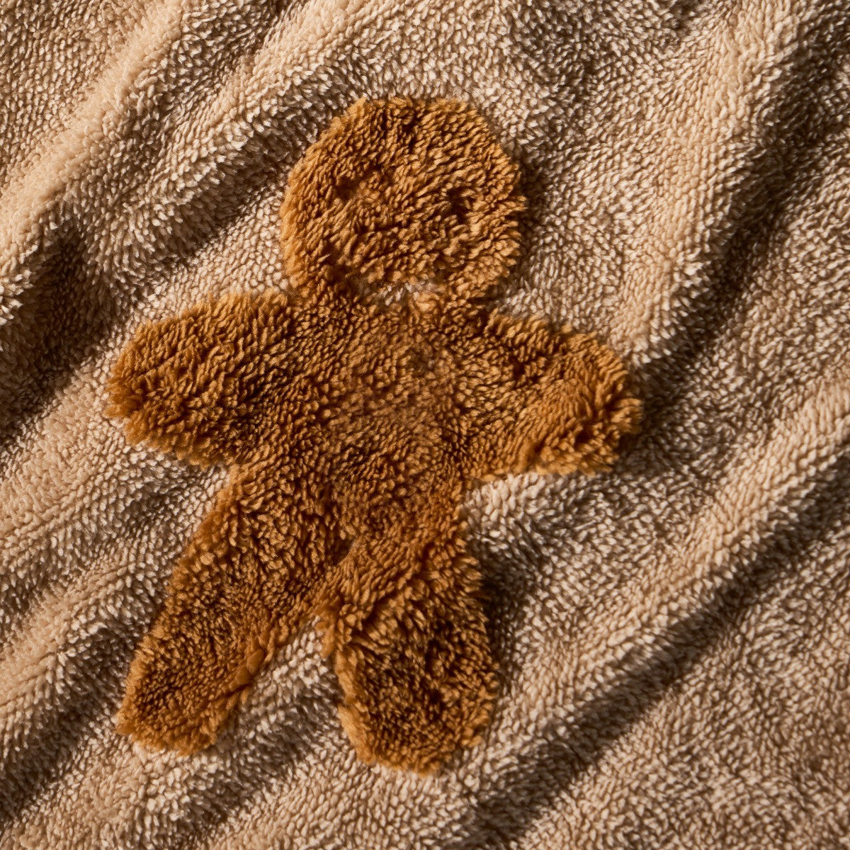 Tufted Gingerbread Man Teddy Duvet Cover Set - Natural 🇬🇧