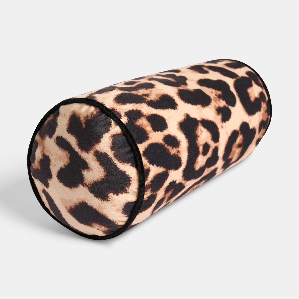 Leopard Print Bolster Pillow - Natural 🇬🇧