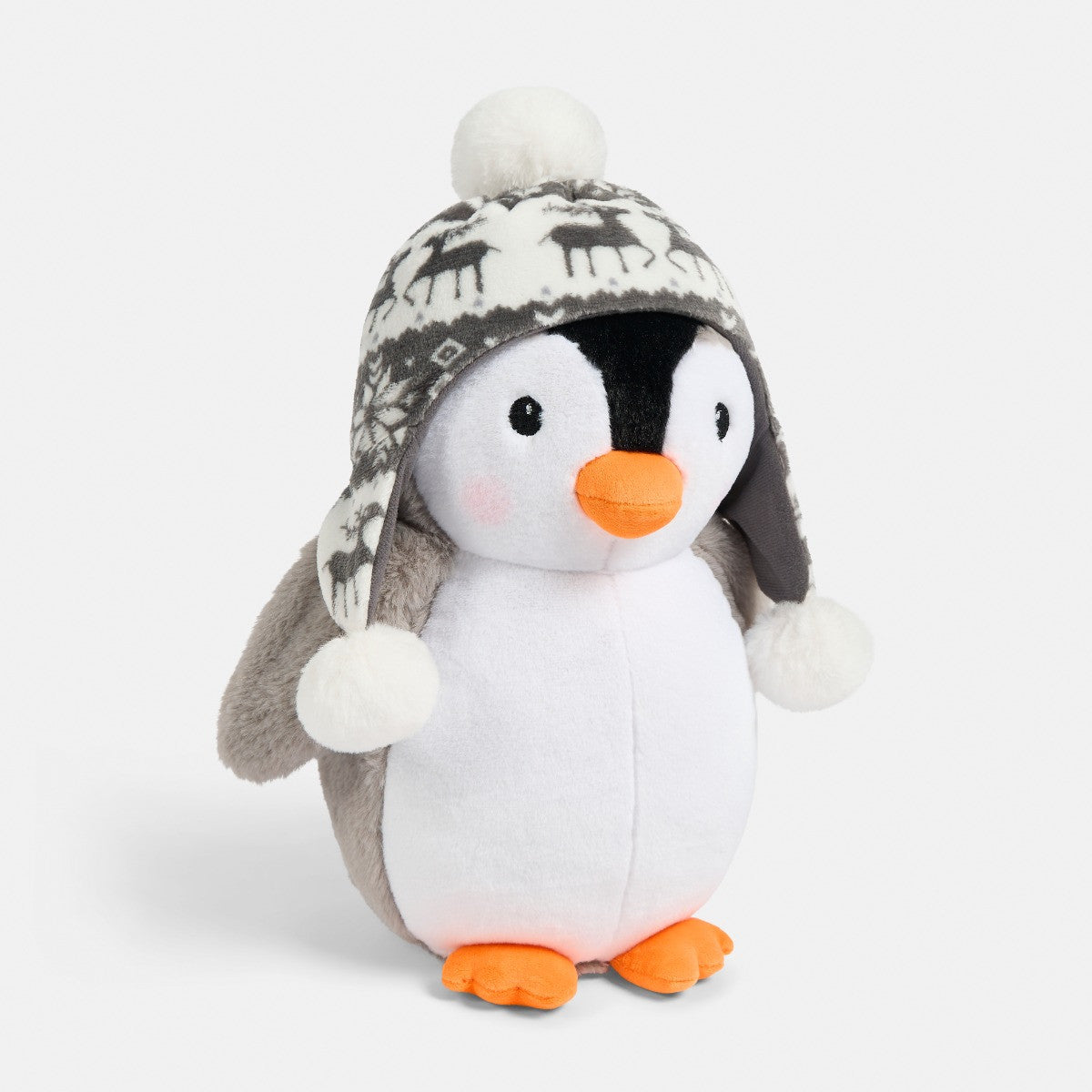 Penny the Penguin Cushion - Grey 🇬🇧