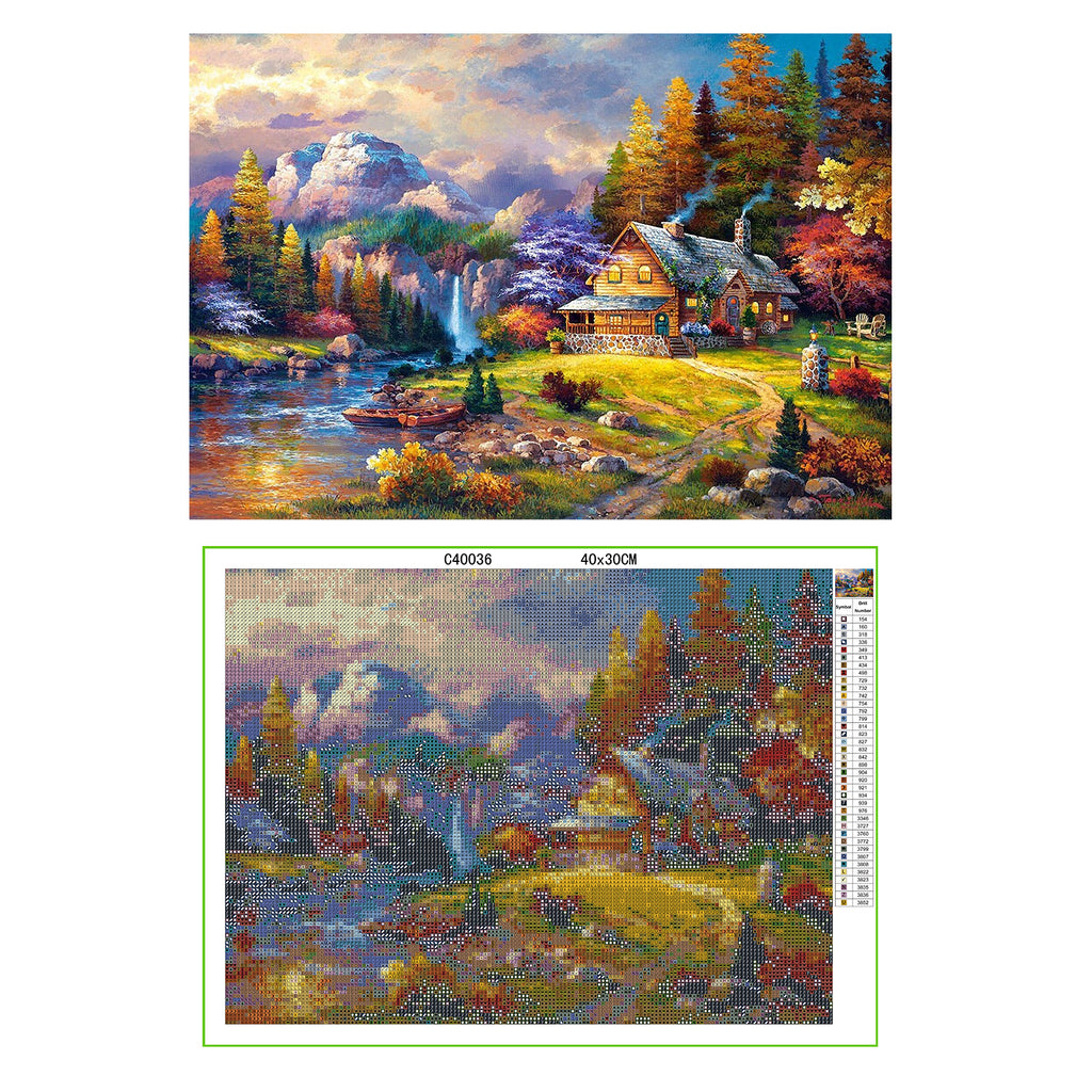 Diamond Painting Photo Custom Private Personal Custom Wedding Parents Gift - Autumn Forest 🇬🇧