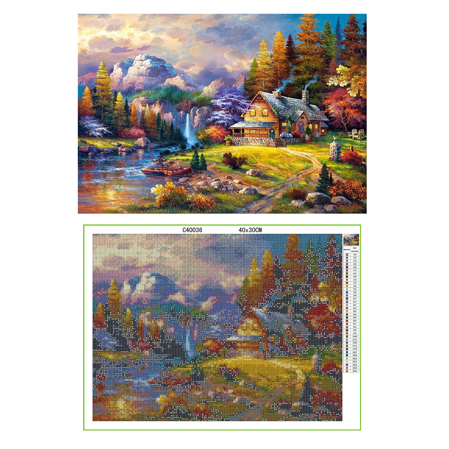 Diamond Painting Photo Custom Private Personal Custom Wedding Parents Gift - Autumn Forest 🇬🇧