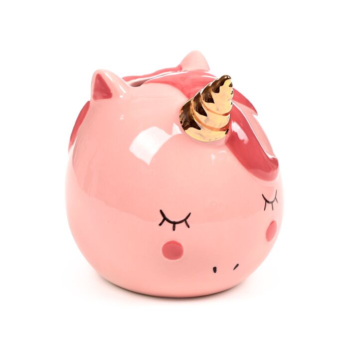 Ceramic Money Box - Enchanted Rainbows Unicorn Pink 🇬🇧