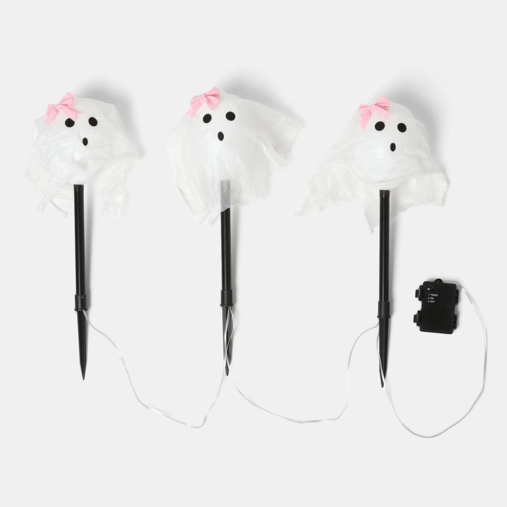 3 Pack Ghost Stake Lights - White 🇬🇧