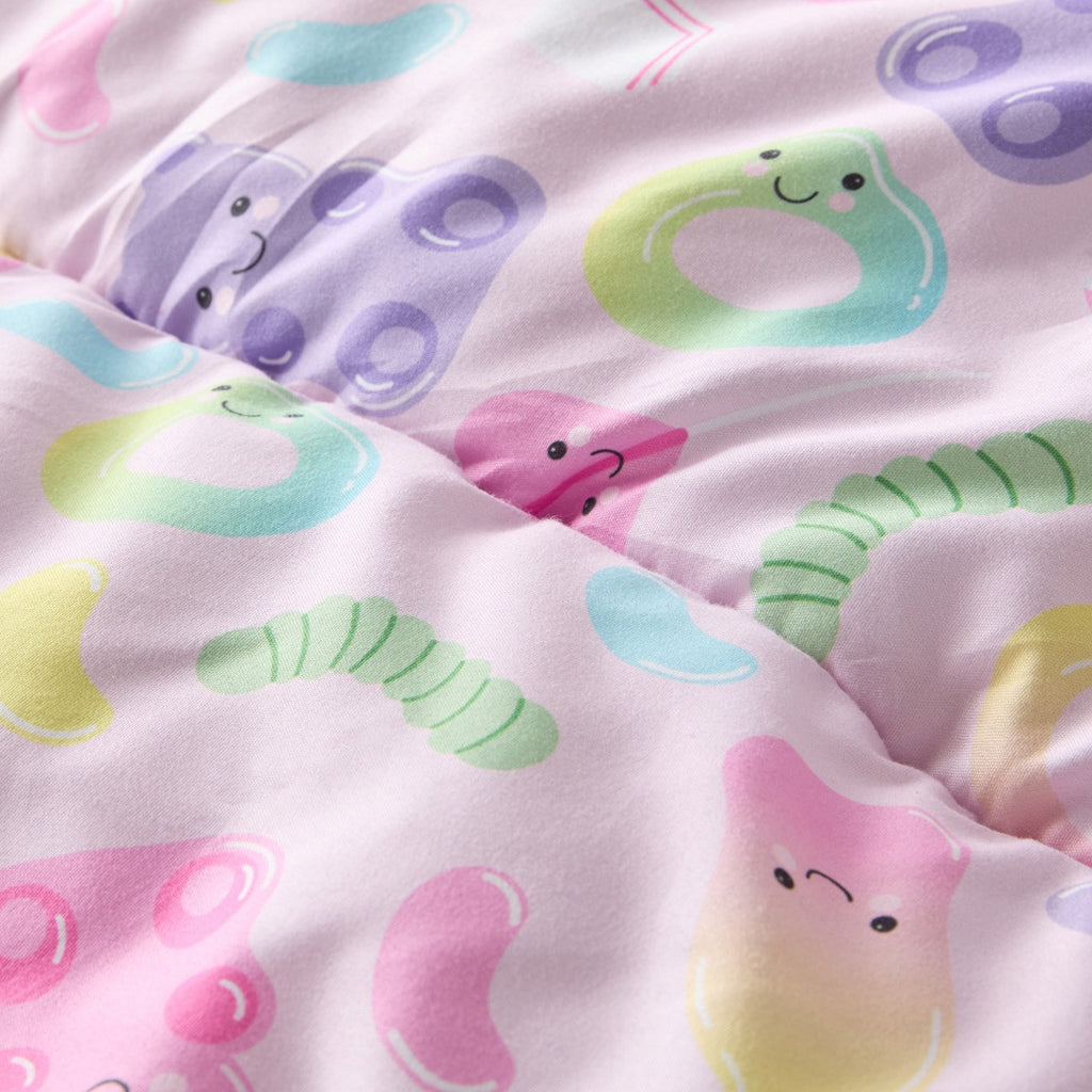 Sweeties Print Coverless 10.5 Tog Duvet Set - Pink 🇬🇧