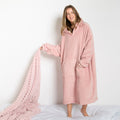 Adults Extra-Long Sherpa Hoodie Blanket 🇬🇧