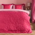 Bow Print Quilted Throw - Hot Pink 🇬🇧