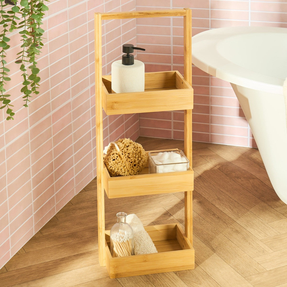 3-Tier Bamboo Storage Caddy - Natural 🇬🇧